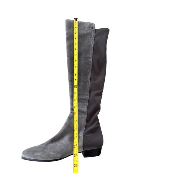 Vince Camuto Karita Over The Knee Kid Suede Tall Pull On Boots 8M Gray Stretch - Picture 14 of 14